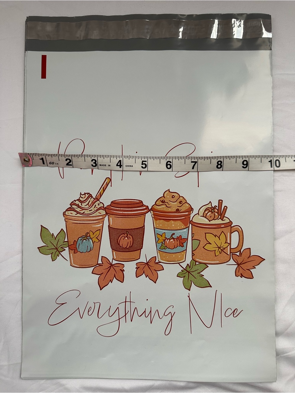 Fall Autumn Poly Mailer Variety Pack 10x13 Pumpkin Spice Happy Fall Hedgehogs - Picture 14 of 14